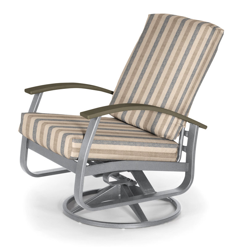 Belle Isle Outdoor Swivel Lounge Chair, Canvas Navy Sunbrella® Canvas, Textured Beachwood, Beachwood P40