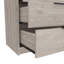 Commode 3 tiroirs Maryland, plateau supérieur, finition gris clair-1156080904