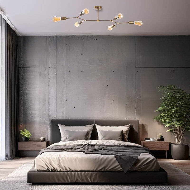 Lustre linéaire 6 lumières