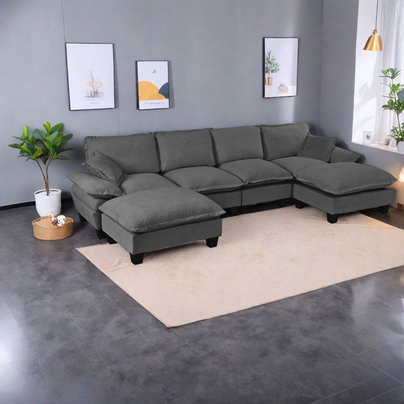 Canapé modulaire en U Chenille