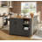 Kitchen Island on Wheels with Storage, Multifunctional Rolling Kitchen Island Cart with Drop Leaf, Spice & Towel Rack, Expandable Kitchen Table, 43.3" Wide-129620368