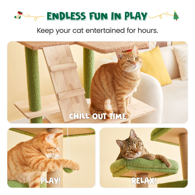 Arbre à chat 69 "Degolier, Vert