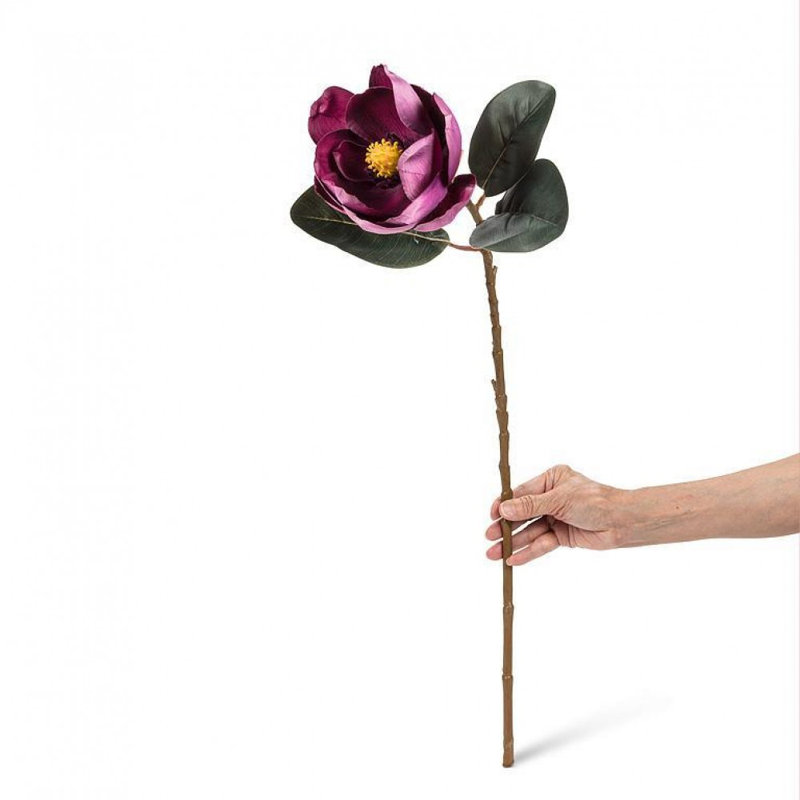 Medium Purple Magnolia Bloom Artificial Flower