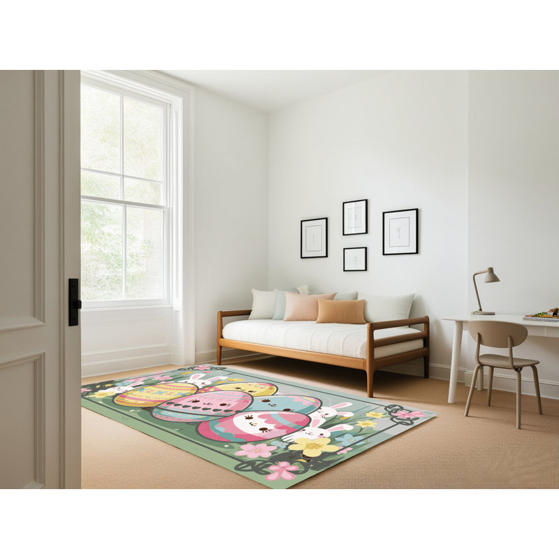 Tapis de vacances de Pâques The Holiday Aisle®, Rectangulaire 2 pi x 3 pi