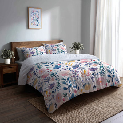 Ensemble de literie et housse de couette Boho Bedding 3 - Blue Botanical Garden