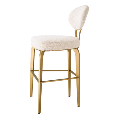 Dorrego Upholstered Stool with Metal Frame