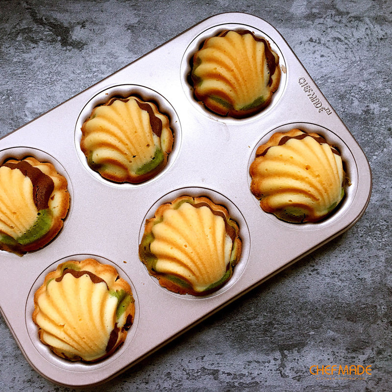 CHEFMADE 6 Cavity Madeleine Mold Cake Pan