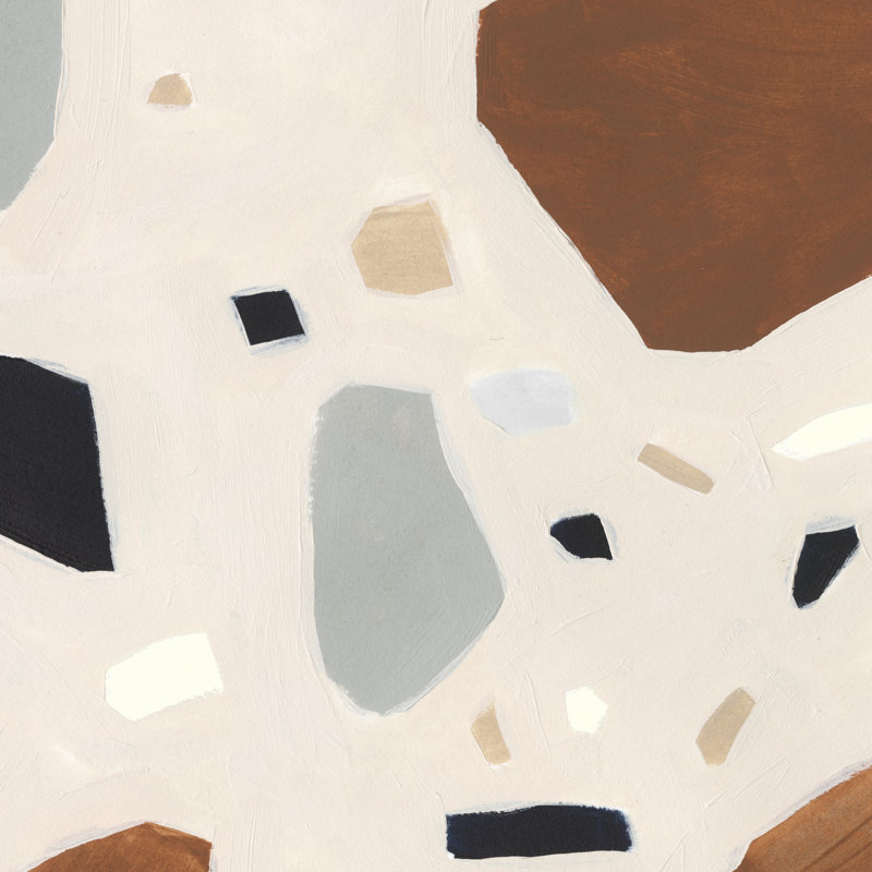 Terrazzo Shards IV by Victoria Borges - Wrapped Canvas Painting, 30cm H x 30cm W