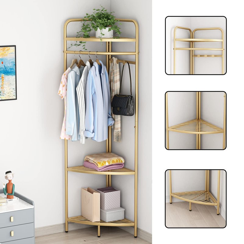 Extension 1'' Metal Adjustable Coat Rack