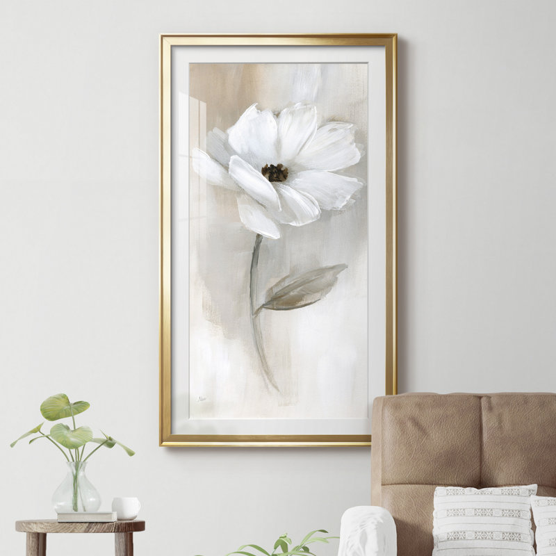 Sheer Elegance I - Cadre photo, reproduction d'art sur papier, H 14,5 po x l 26,5 po, Doré