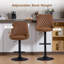 Upholstered Adjustable Height Counter Stool-983567170