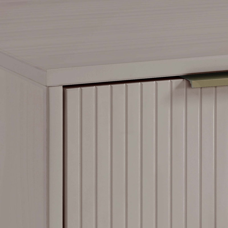 Laureli 18.11'' W Solid Wood Nightstand, Set of 2, Light Gray