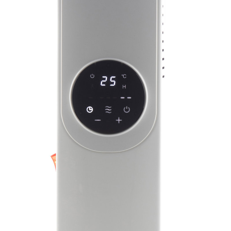 Daewoo 1500W Electric Radiator Space Heater with Adjustable Thermostat and with Digital Display