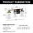 Banstead 3 - Light Dimmable Vanity Light