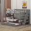 Kids Full Over Full Bunk Bed with Trundle-114851736