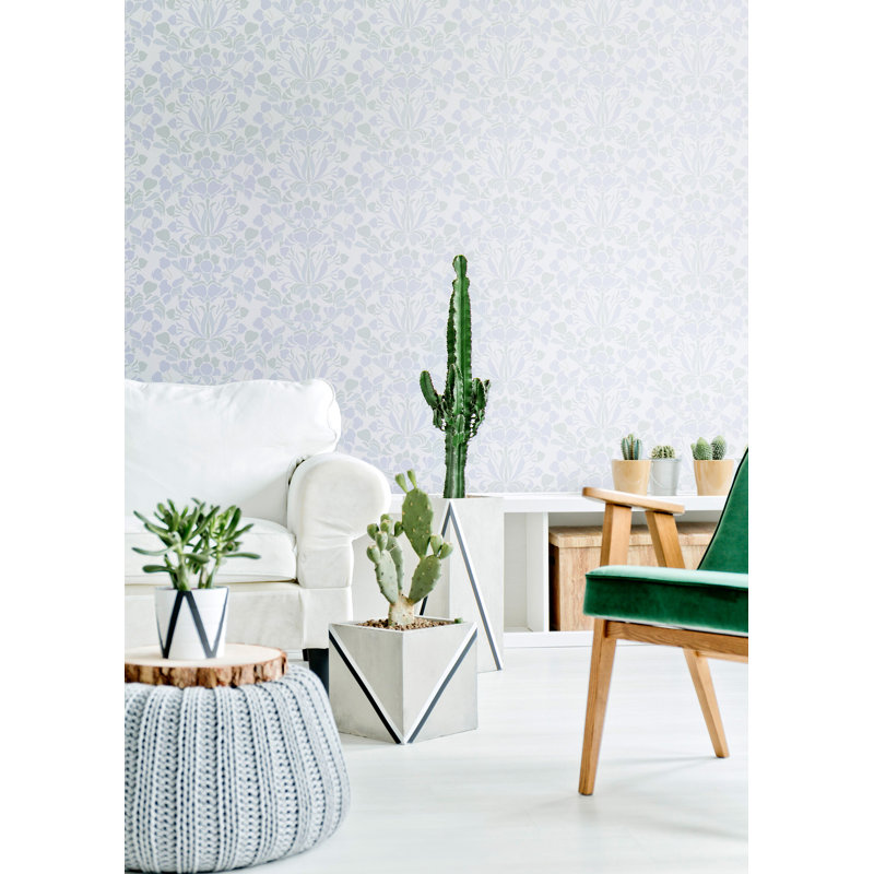 Nomad Snapdragon 10' L x 24" W Wallpaper Tile, Navy Blue, Faux Grasscloth
