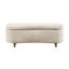 Banc de rangement à couvercle rabattable Taupe pour l'organisation de la maison avec coussin en mousse confortable
