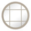 Daphne Wood Round Wall Mirror