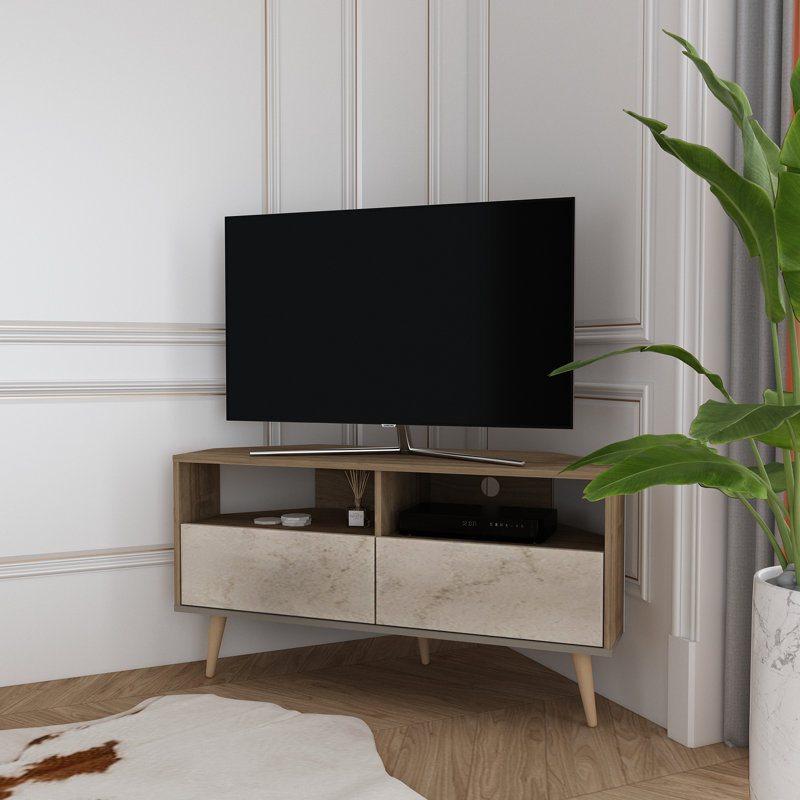 Meuble télé 47 po Aura, Noyer Traverteur
