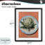 Impression rétro sous verre artichaut sur orange, design par The Prints Vibe-130835123-130835124
