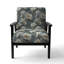 Chaise d'appoint florale Cobalt-6885412