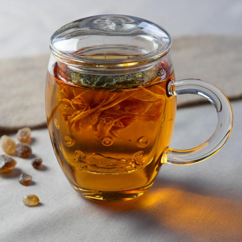 Verre à thé avec infuseur et couvercle