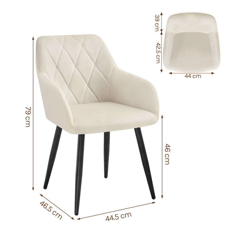 Alvion Upholstered Dining Chair, White
