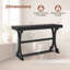 Canapé d'appoint rétro avec tablette de rangement noire-1487108848