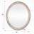 30" Round Solid Wood Farmhouse Wall Mirror