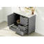 Meuble-lavabo moderne 36 po avec cadre en pin massif, 1 porte à fermeture douce et 3 tiroirs, armoire de rangement moderne-1524916077