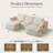 108" Cloud U-Shape Sectional Sofa - Deep Seat Boneless Upholstered, Modern Modular With Pillows Included, Living Room & Apartment No Assembly​-1126355157