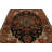 6x9 Ivory and Navy Turkish Oushak Rug