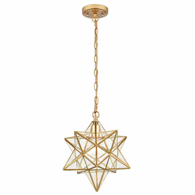Drissia 1 - Light Gold Star Pendant