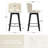  Swivel Upholstered Solid Wood Counter Stool (Set of 2)-932096389