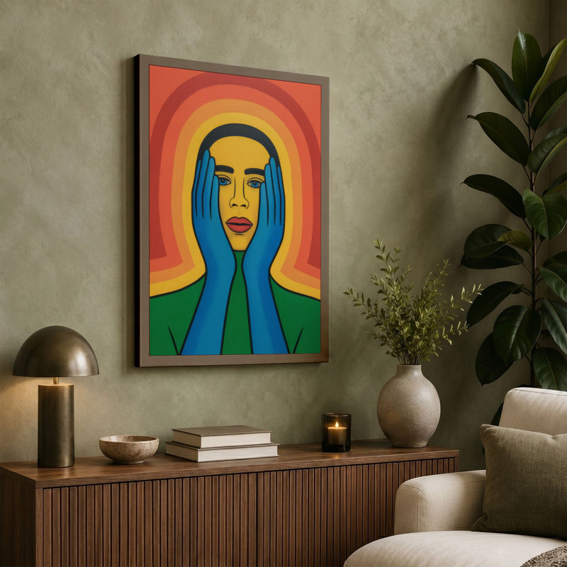 Print, 30x20 - 76.2 x 50.8 cm, Sage Border