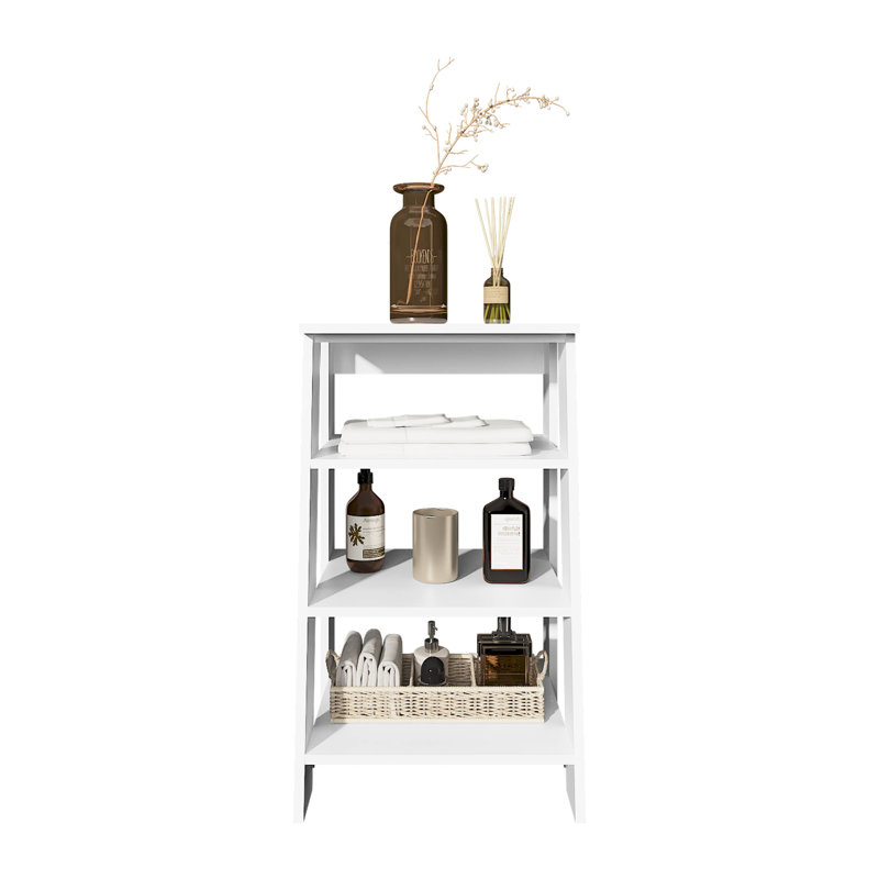White Shelf Organizer, Efficient For Bath & Living Room Versatile Spaces, White