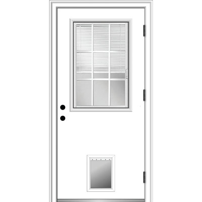 80'' Flush Fiberglass Front Entry Doors