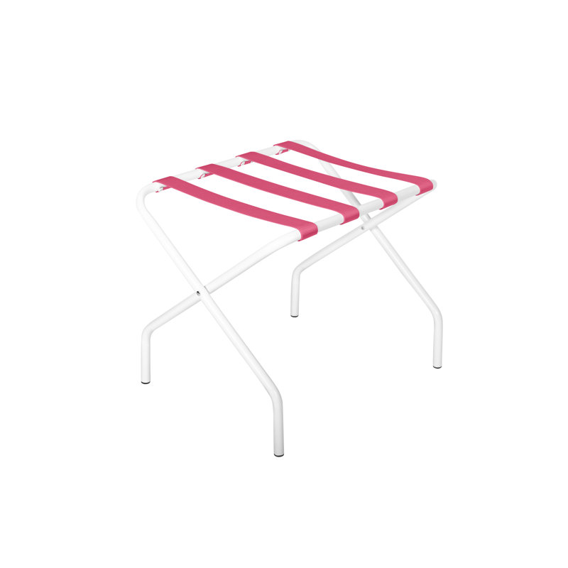 Porte-bagages Pamaleta, Blanc, Rose
