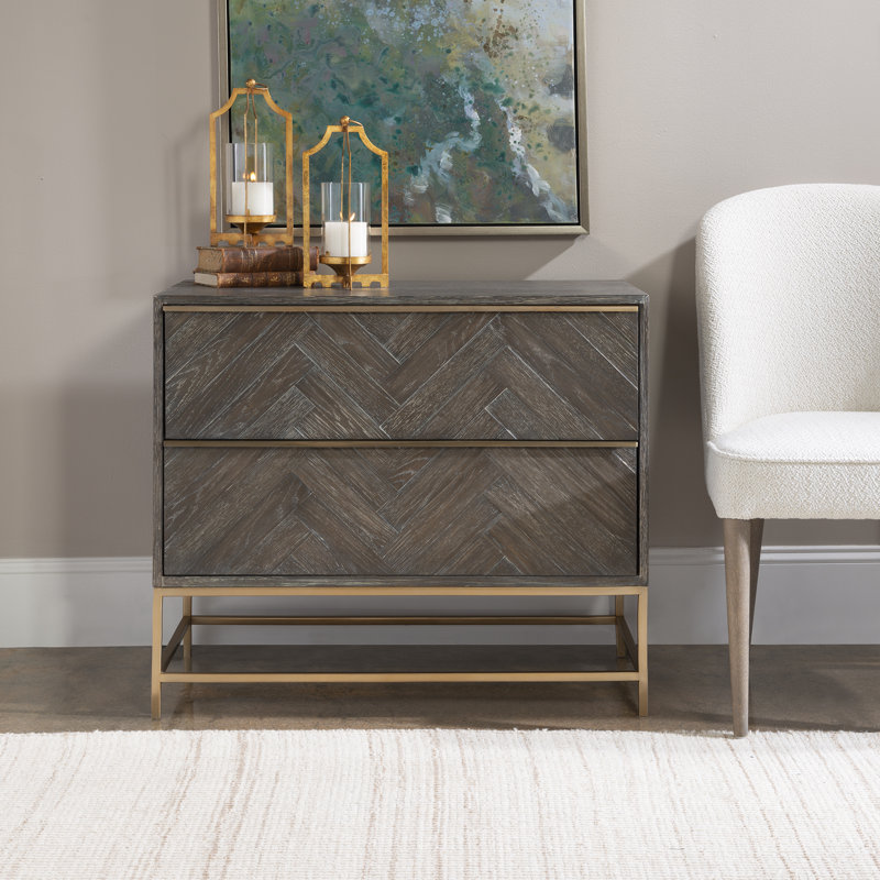 Commode décorative 2 tiroirs Julieta