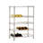 Colleyville 24 Bottle Floor Wine Bottle Rack in Chrome