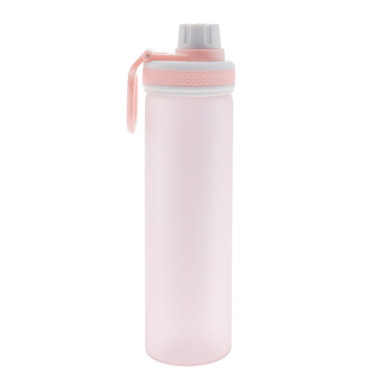 Bouteille d'eau en verre Puroaqua - Gris froid 550 ml / 18,5 oz, Rosé