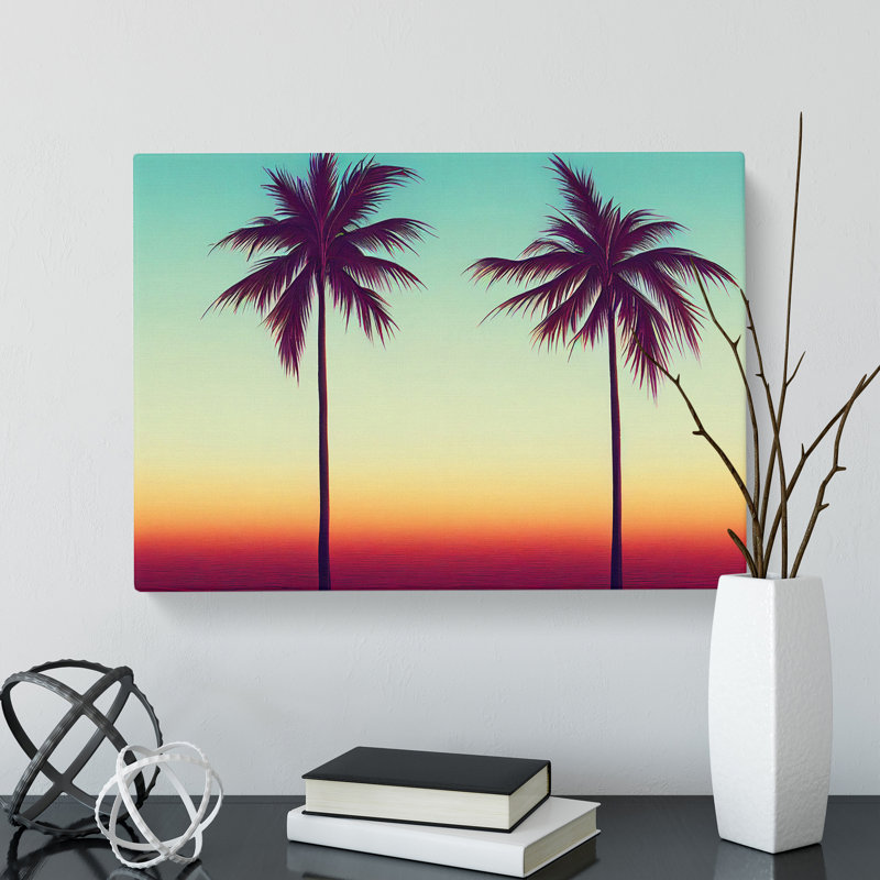 Pleasing Palm Trees - Wrapped Canvas, 50cm H x 76cm W x 3cm D