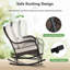 Chaise berçante en polyéthylène Zelmiro