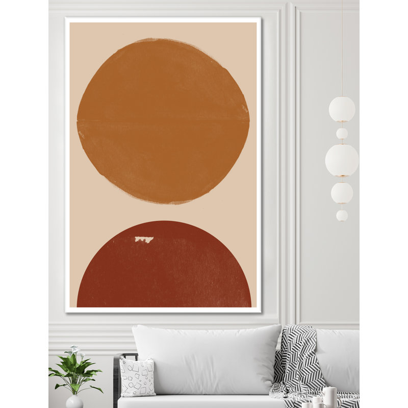 " Burn Orange Composition " by THE, 72" H x 48" W