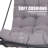 Hanging Egg Chair With Stand, Indoor Outdoor Swing Chair, Steel Frame, 350 Lbs Capacity, Comfortable Cushion For Patio, Bedroom, Garden
