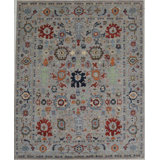 Transitional One-of-a-Kind Rectangle 8'1" x 9'11" Hand Knotted Area Rug