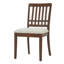 Ensemble de salle à manger extensible Denali avec chaises rembourrées et tissu résistant aux taches-127381160-127381161