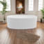 Baignoire autoportante 65 po en résine de 65 po blanc, capacité 57 gallons, baignoire à surface solide avec bonde préinstallée pour une baignoire de type spa