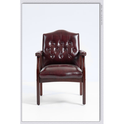 Chaises d'accueil en cuir avec siège et accoudoirs rembourrés, dossier mi-haut ergonomique pour un confort optimal au bureau et en salle d'attente
