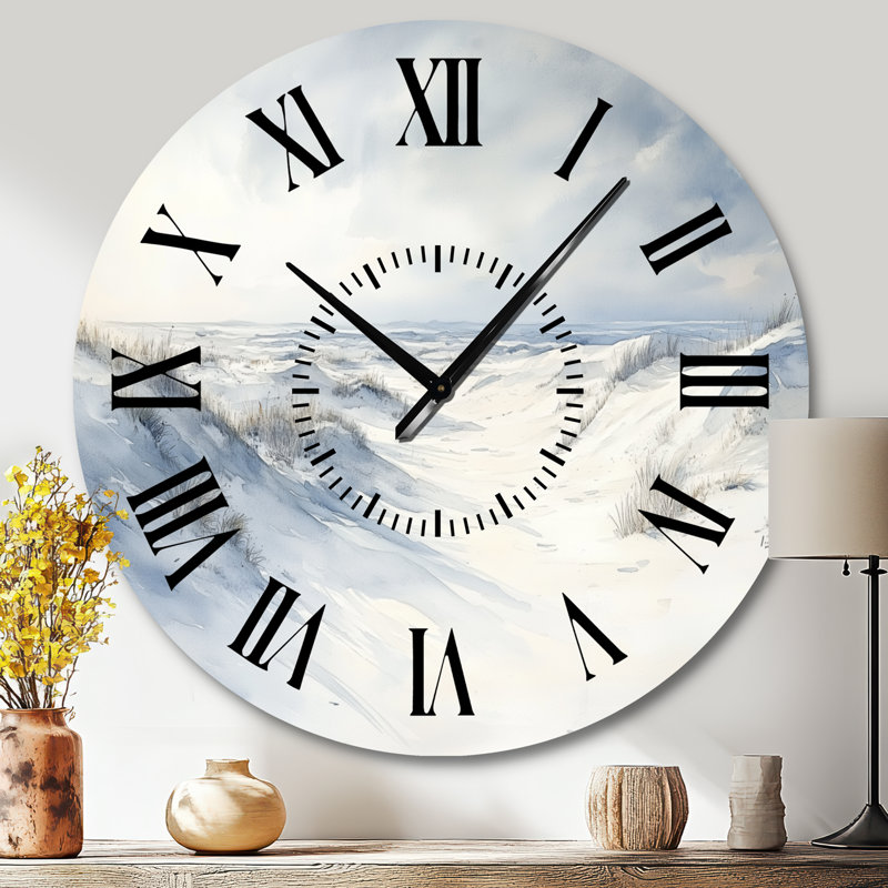 Horloge murale White Sands in Morning Light - Southwestern, Grand